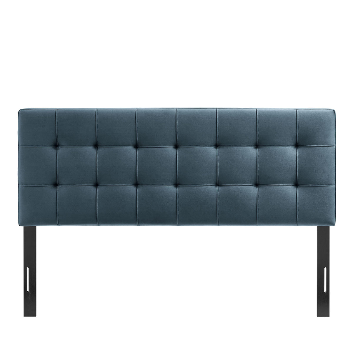 Lily Stain-Resistant Performance Velvet Queen Size Headboard - Cadet Blue
