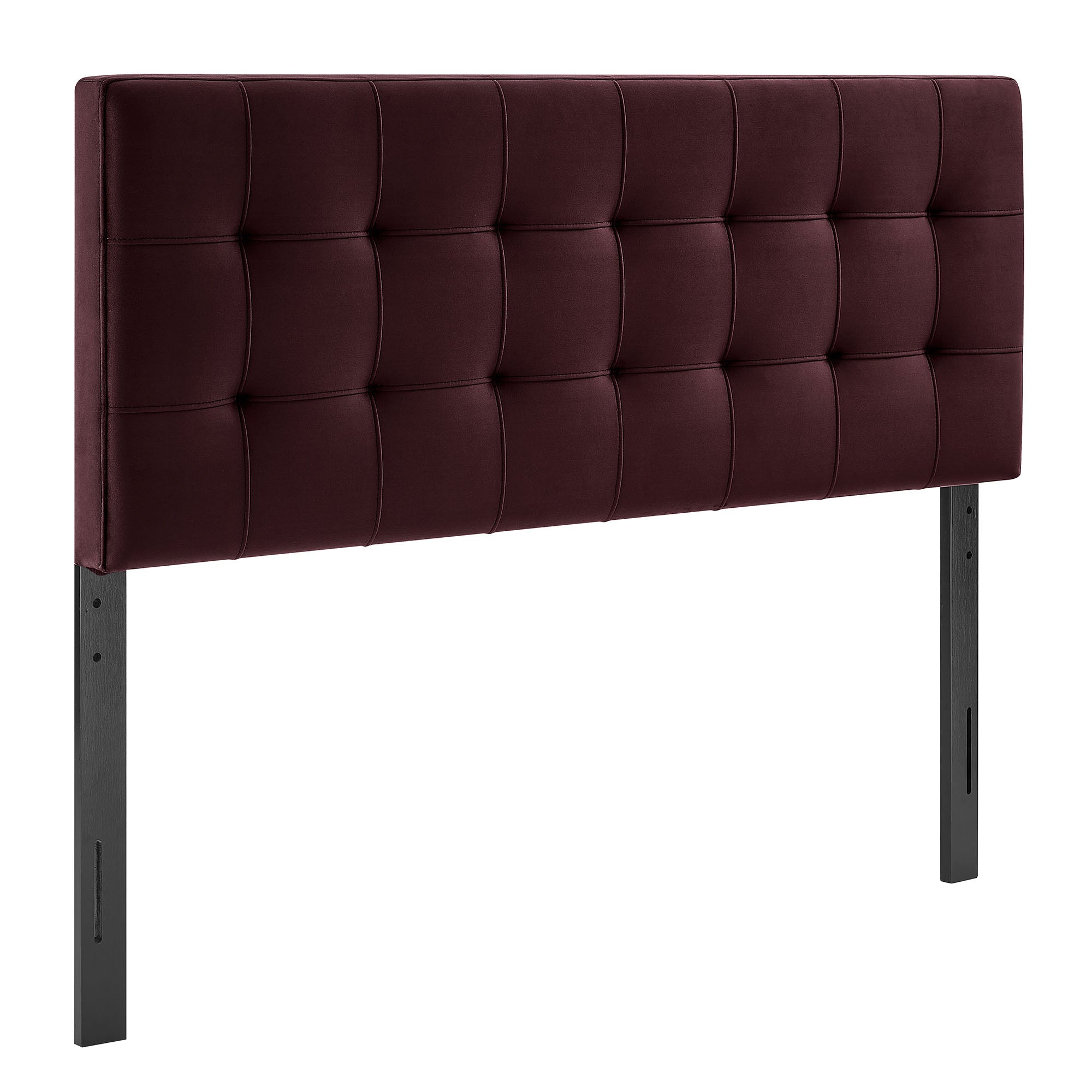 Lily Stain-Resistant Performance Velvet Queen Size Headboard - Mulberry
