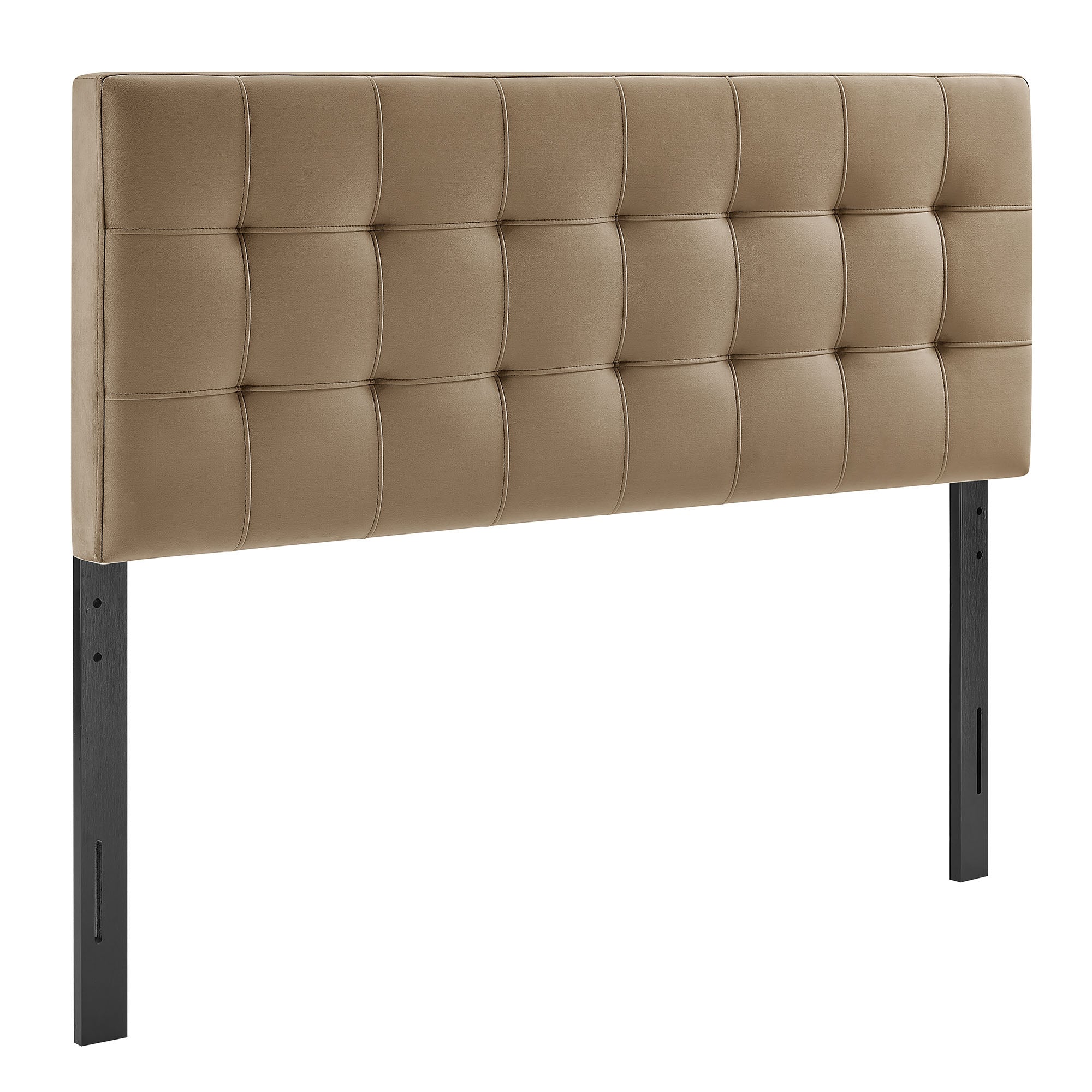 Lily Stain-Resistant Performance Velvet Queen Size Headboard - Taupe