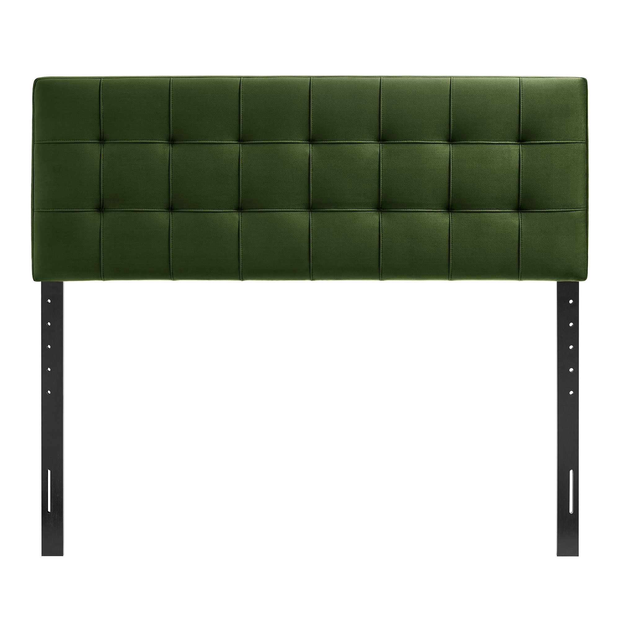 Lily Stain-Resistant Performance Velvet King Size Headboard - Moss Green