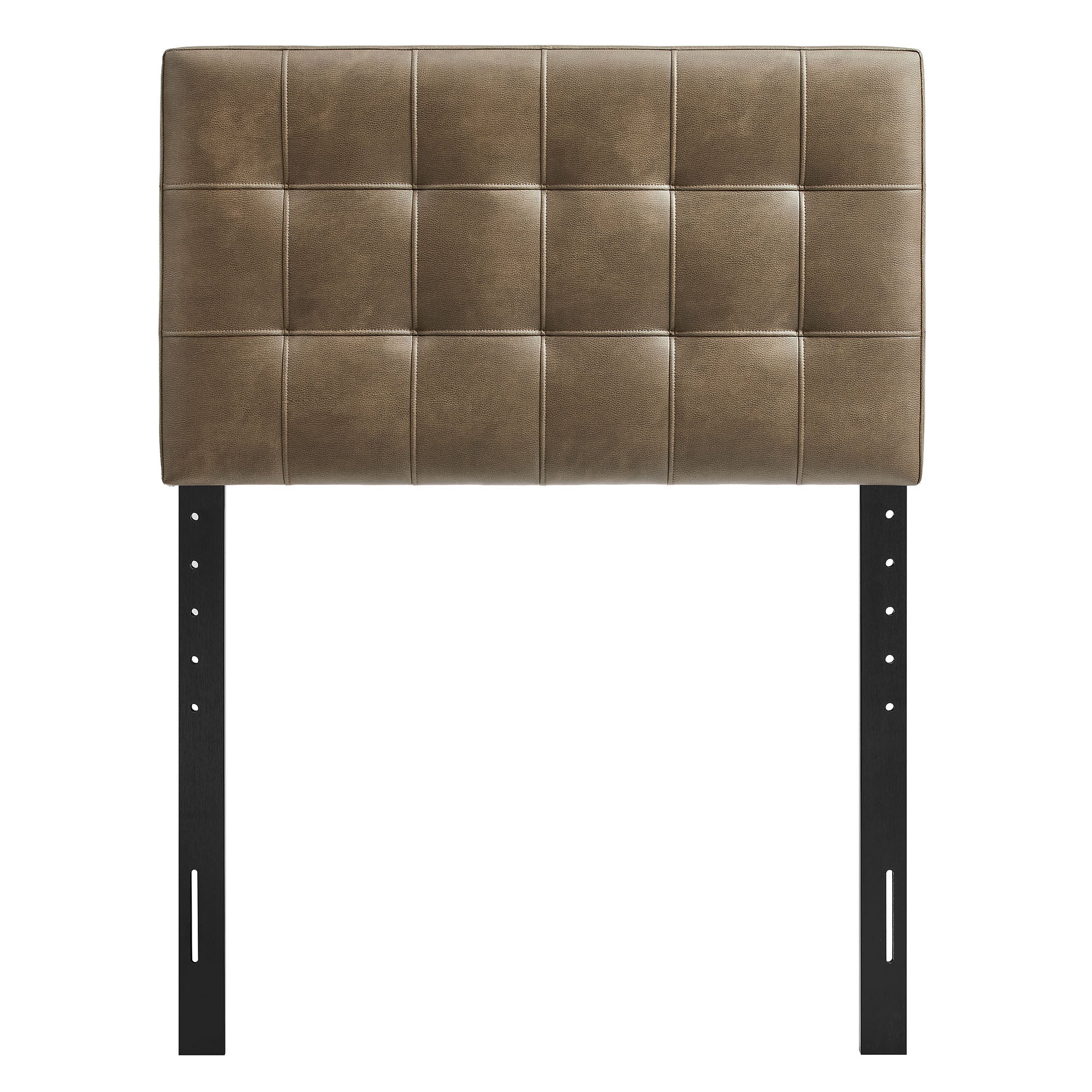 Lily Vegan Leather Twin Size Headboard - Mushroom
