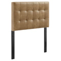 Lily Vegan Leather Twin Size Headboard - Toast