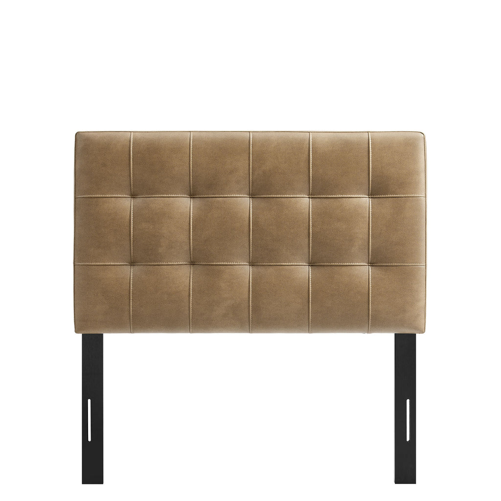 Lily Vegan Leather Twin Size Headboard - Toast