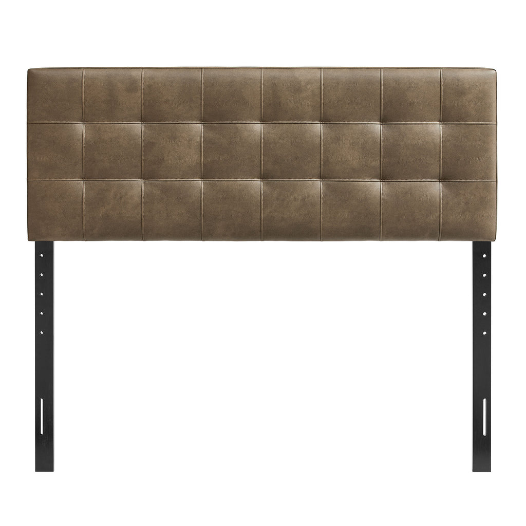 Lily Vegan Leather Full Size Headboard - Mushroom