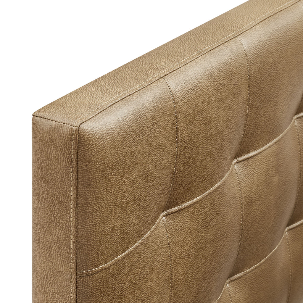 Lily Vegan Leather Full Size Headboard - Toast