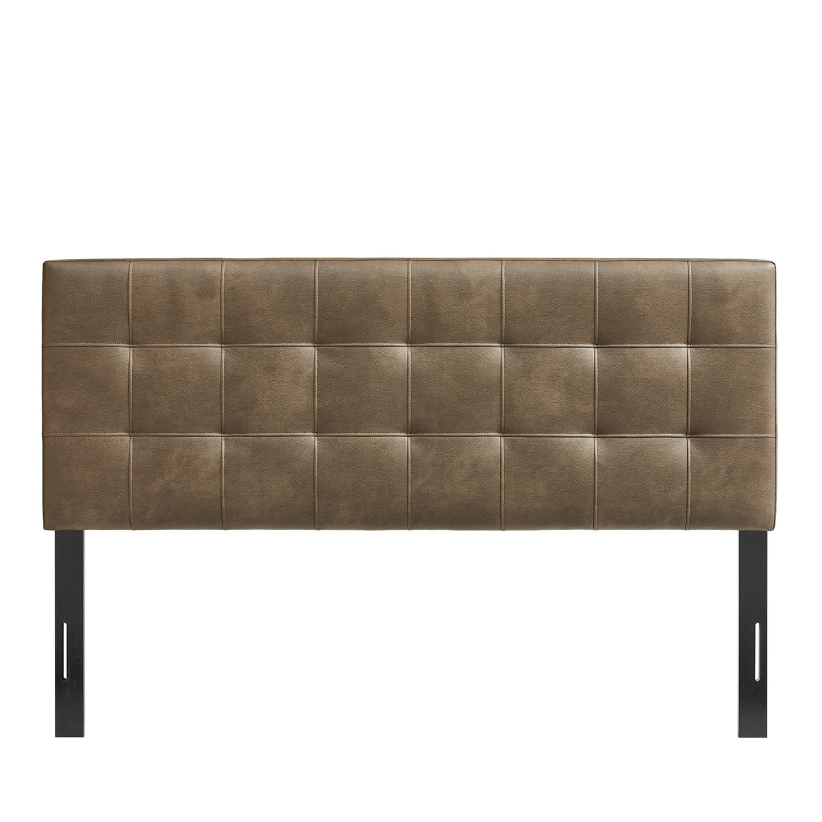 Lily Vegan Leather Queen Size Headboard - Mushroom