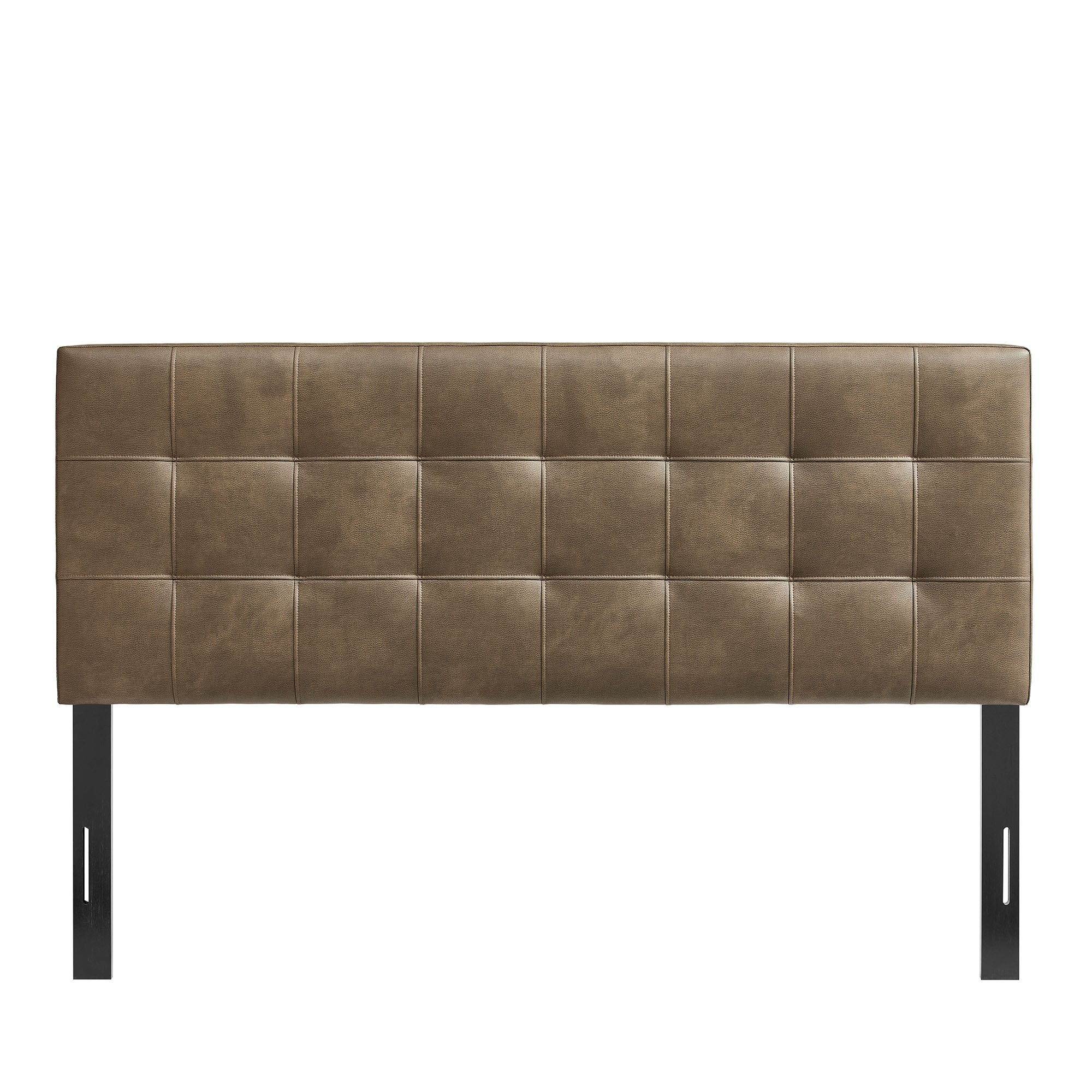 Lily Vegan Leather King Size Headboard - Mushroom
