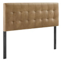 Lily Vegan Leather King Size Headboard - Toast