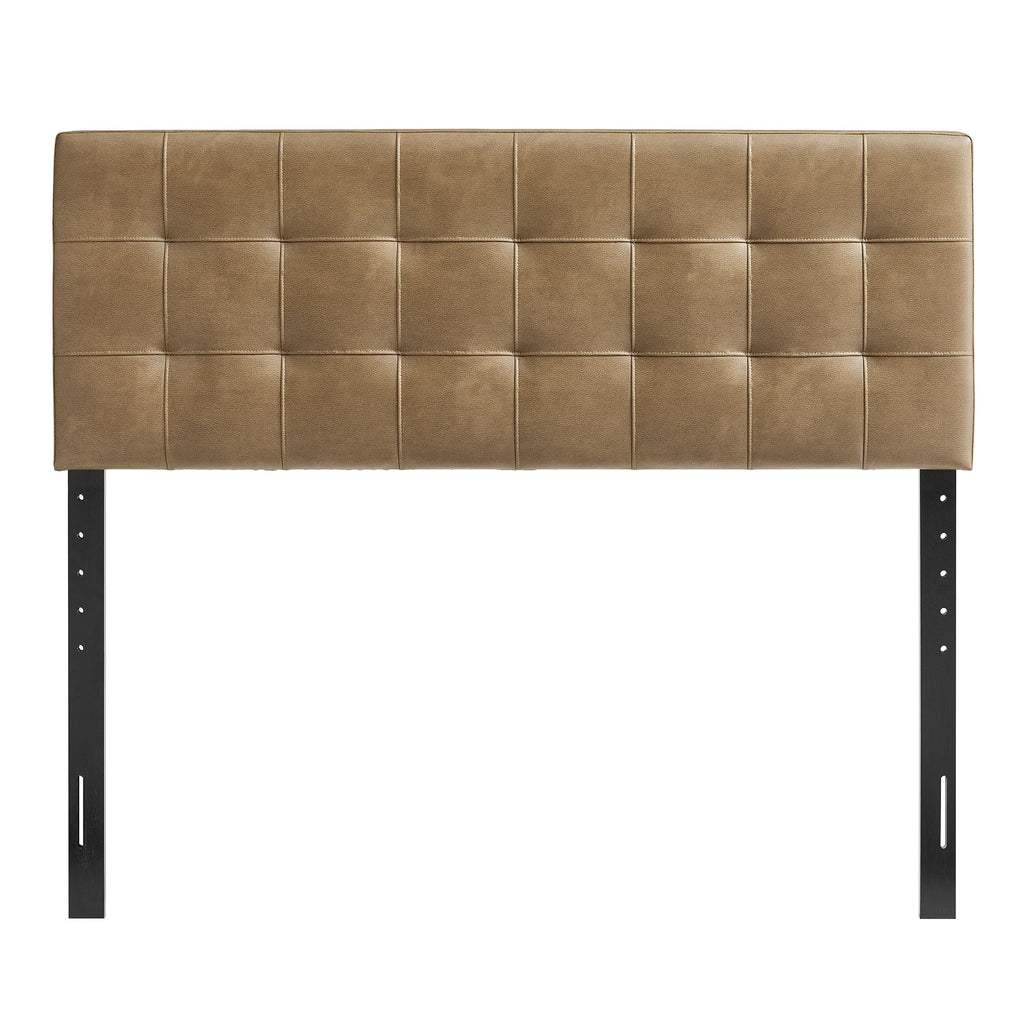 Lily Vegan Leather King Size Headboard - Toast