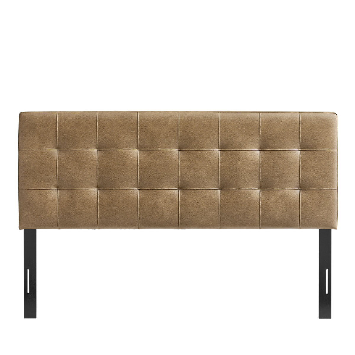 Lily Vegan Leather King Size Headboard - Toast