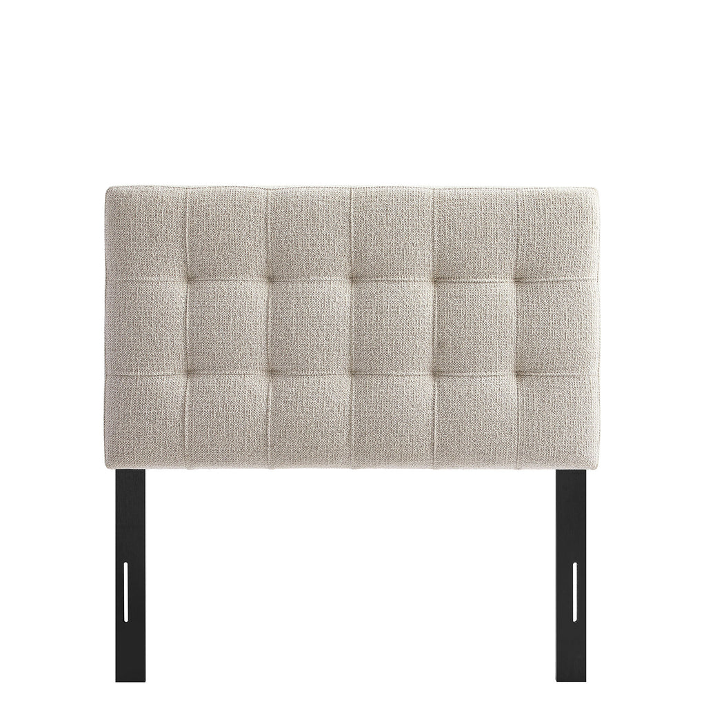 Lily Upholstered Twin Size Headboard - Dove