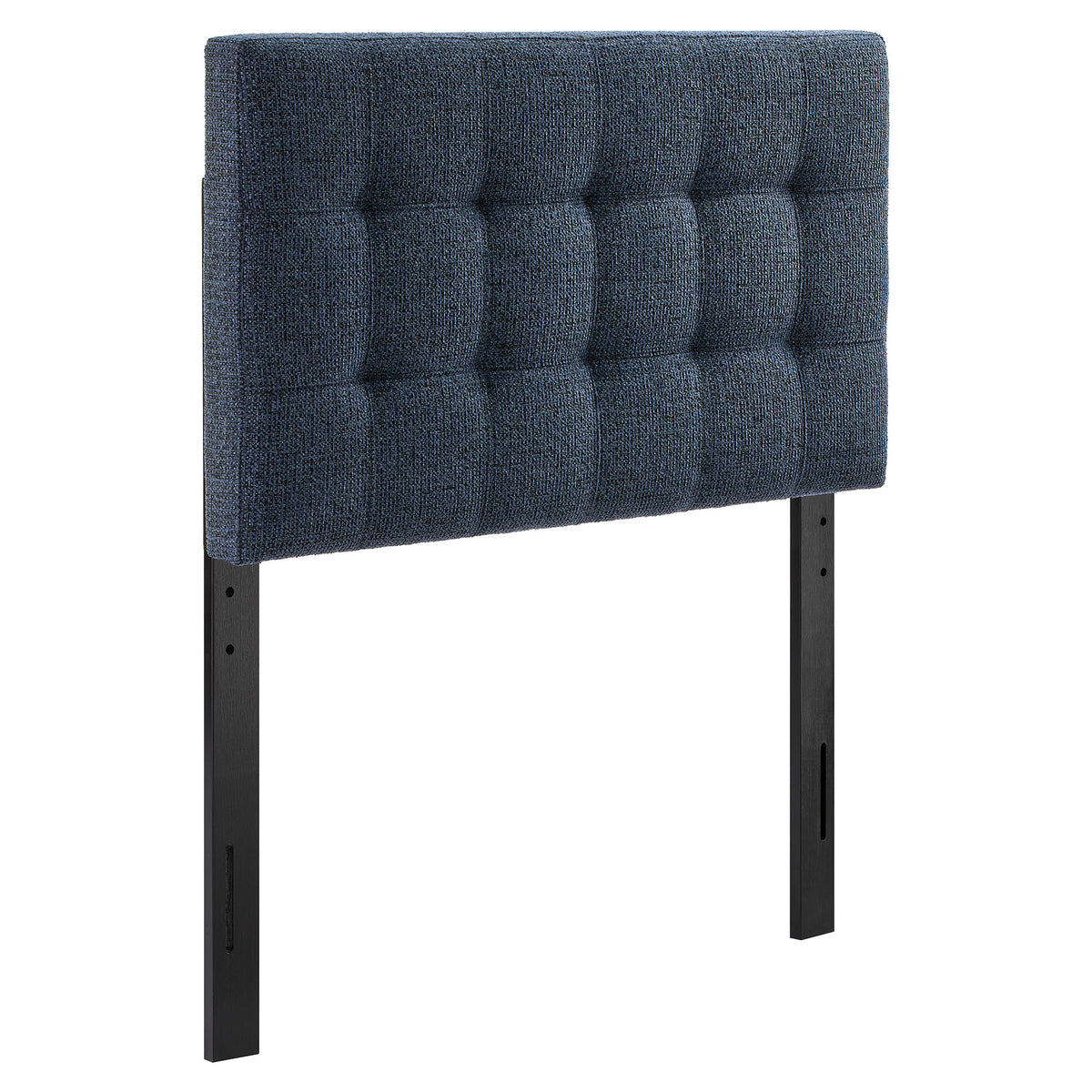 Lily Upholstered Twin Size Headboard - Navy Chenille