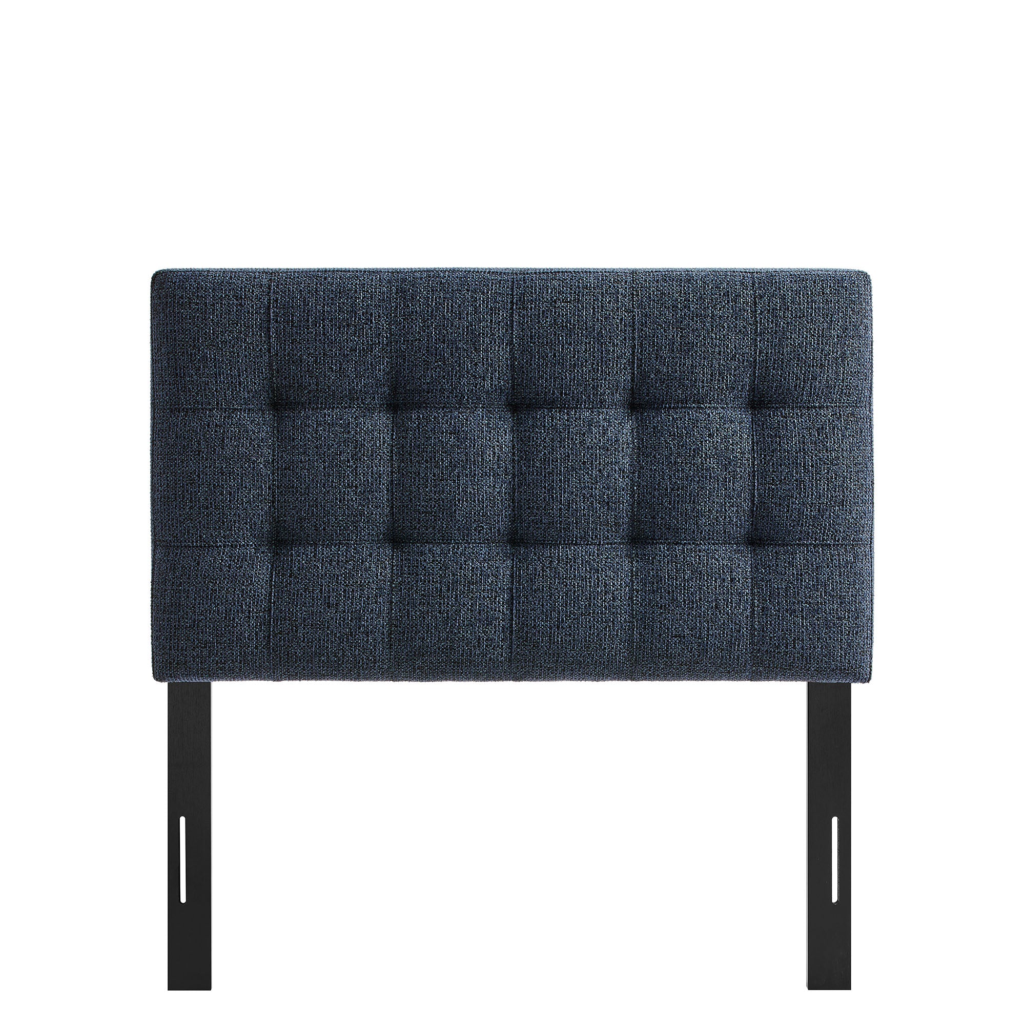 Lily Upholstered Twin Size Headboard - Navy Chenille