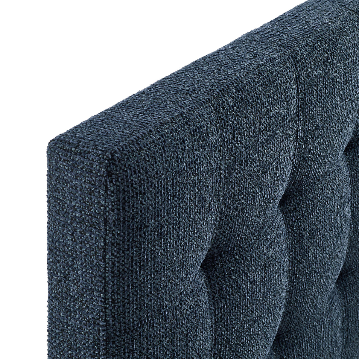 Lily Upholstered Twin Size Headboard - Navy Chenille