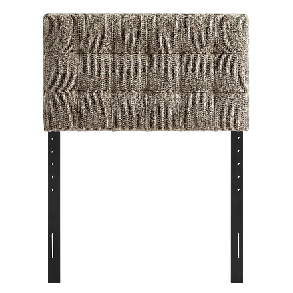 Lily Upholstered Twin Size Headboard - Taupe