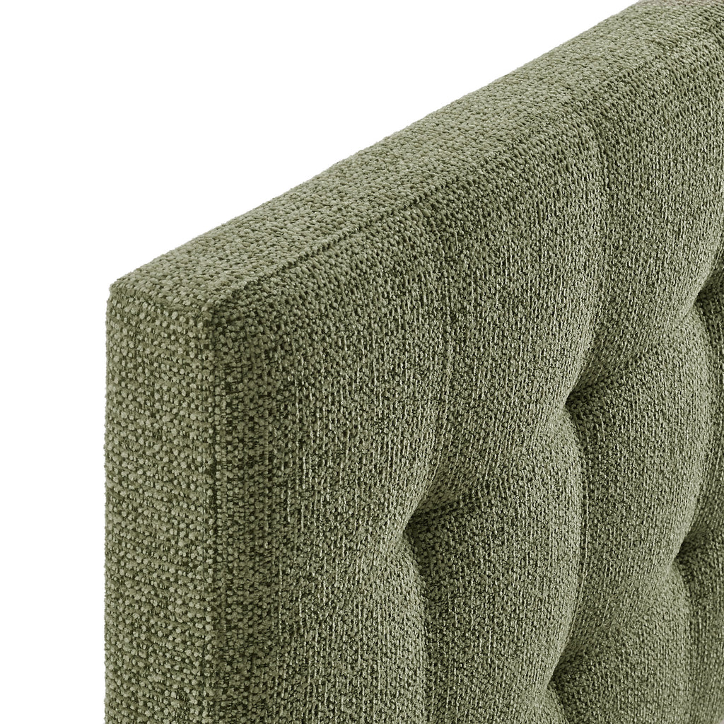 Lily Upholstered Full Size Headboard - Leaf