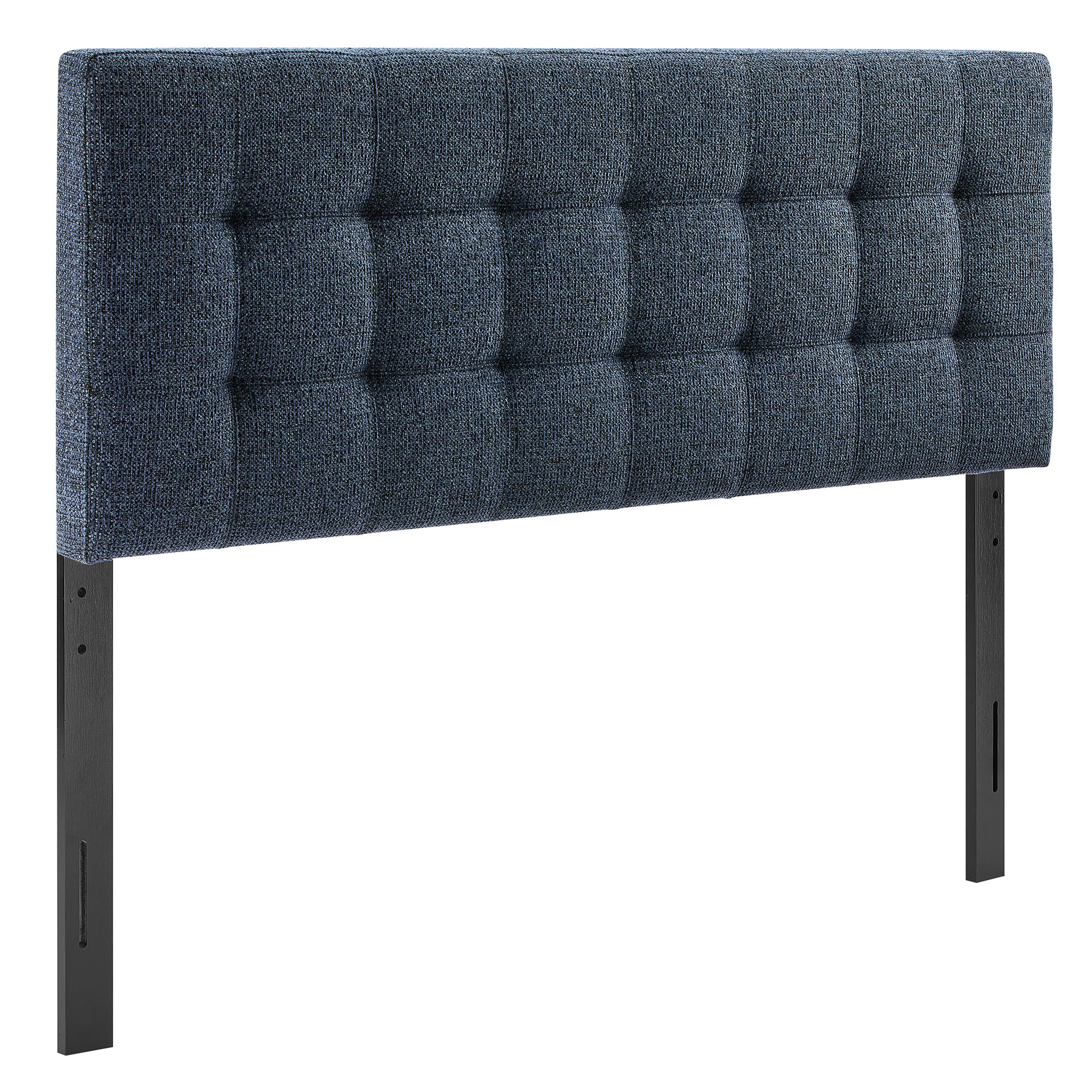 Lily Upholstered Full Size Headboard - Navy Chenille