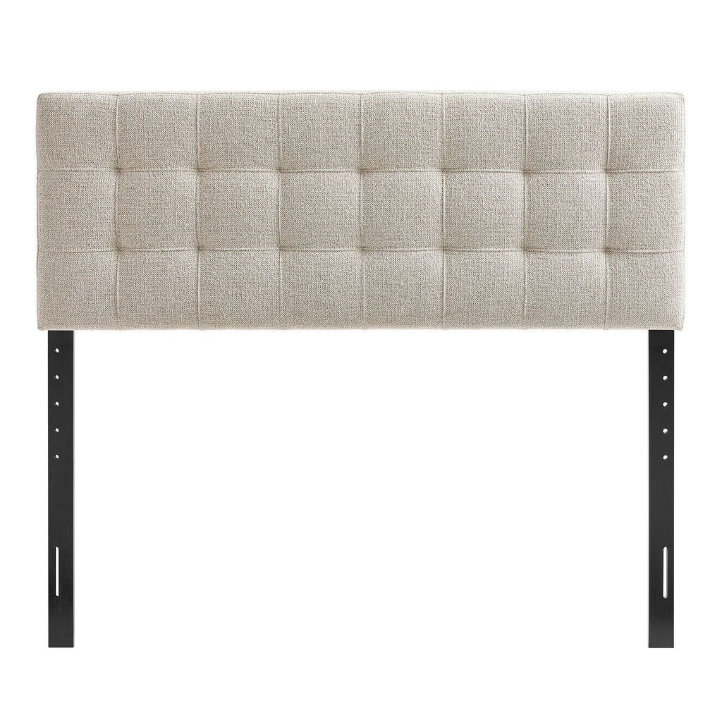 Lily Upholstered Queen Size Headboard - Dove