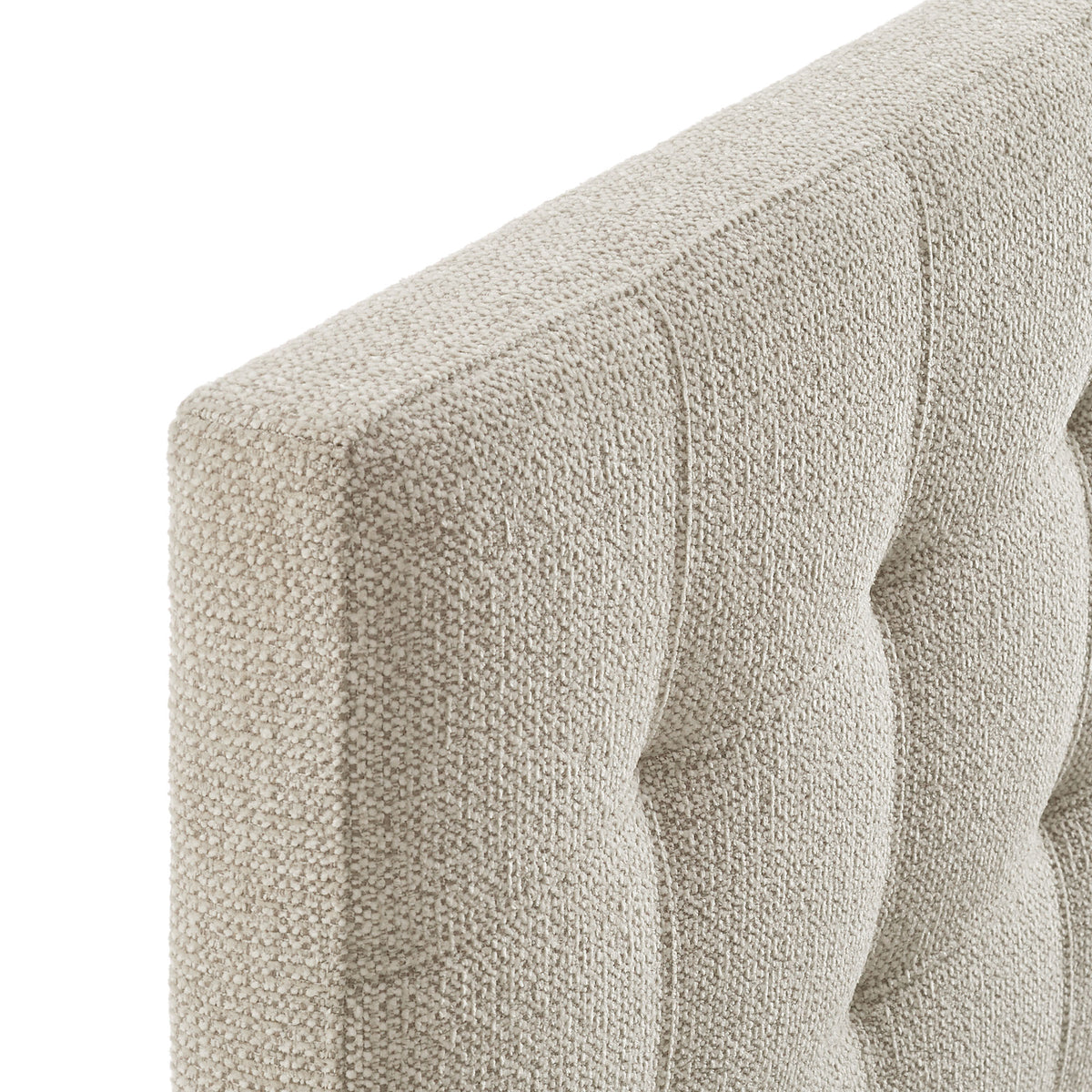 Lily Upholstered Queen Size Headboard - Dove