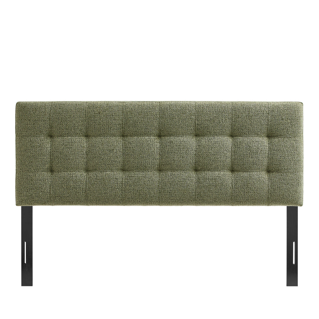 Lily Upholstered Queen Size Headboard - Leaf