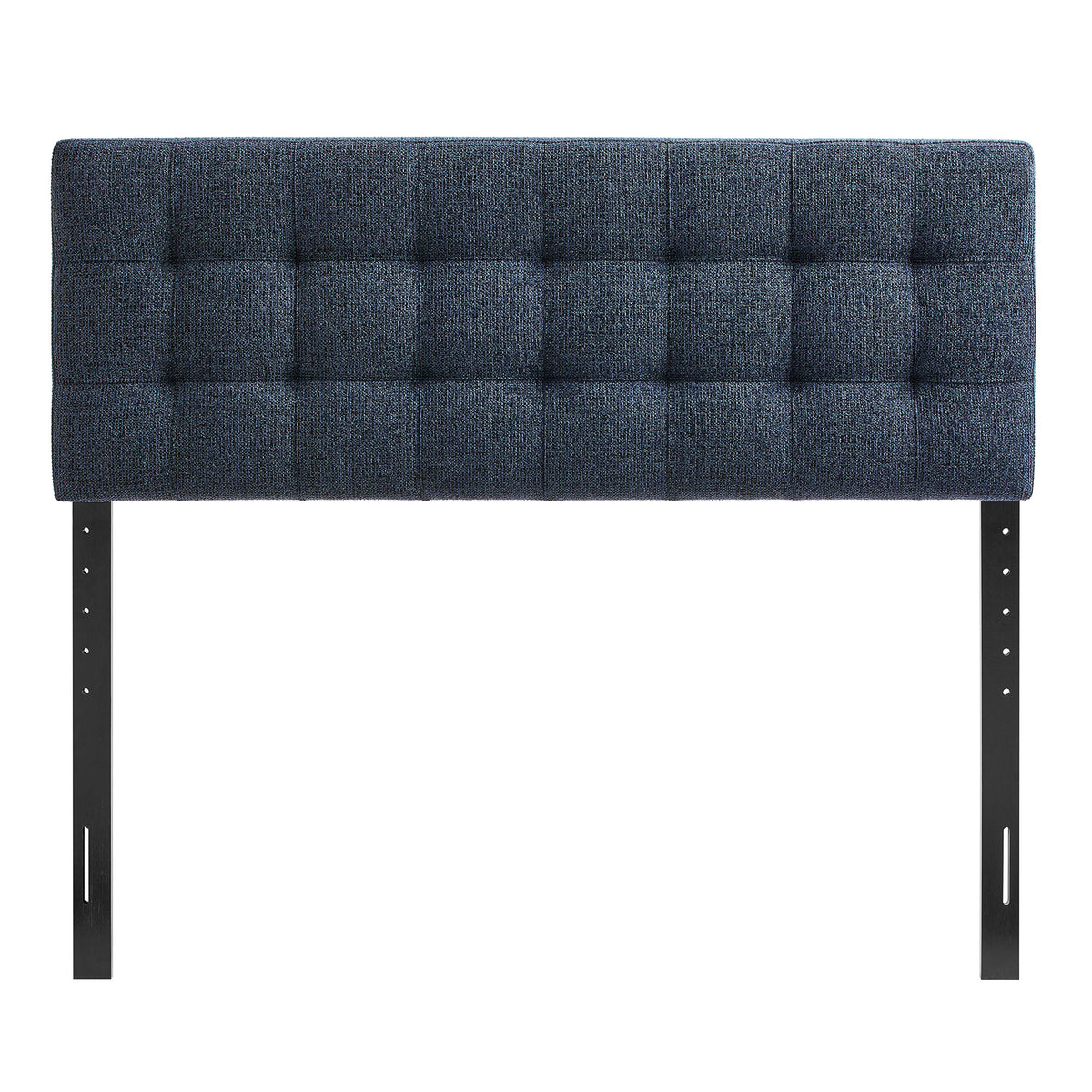 Lily Upholstered Queen Size Headboard - Navy Chenille
