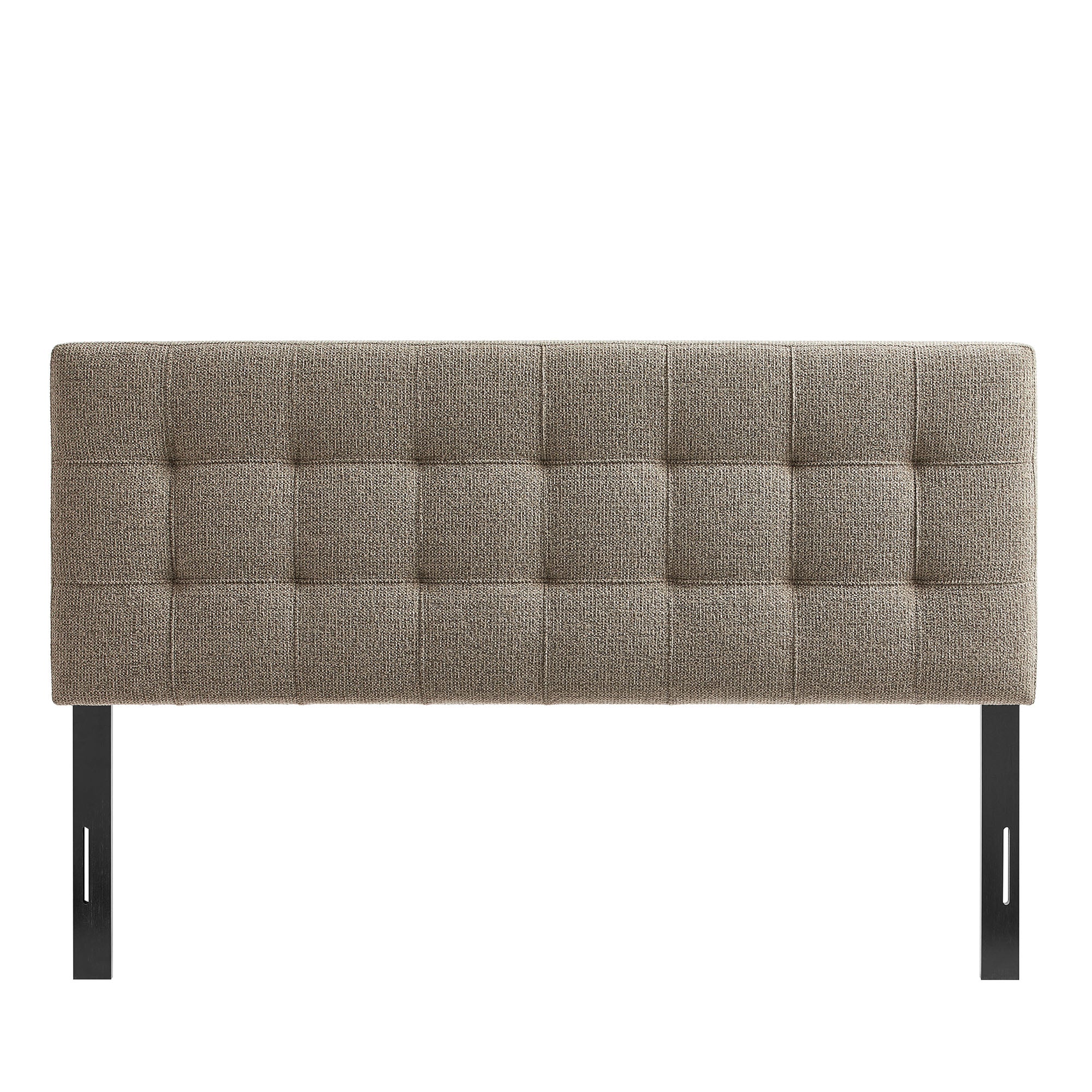 Lily Upholstered Queen Size Headboard - Taupe