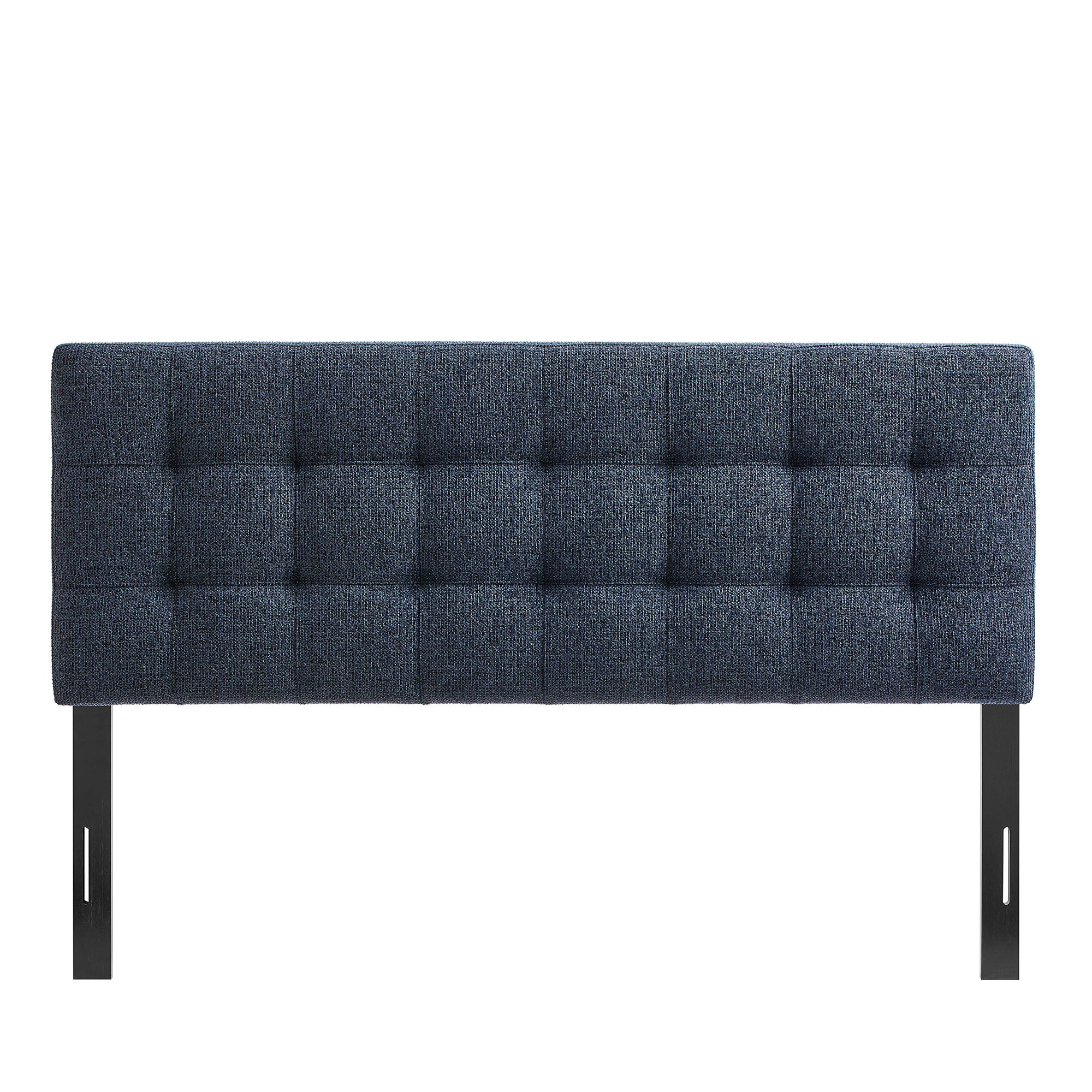 Lily Upholstered King Size Headboard - Navy Chenille