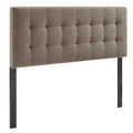 Lily Upholstered King Size Headboard - Taupe