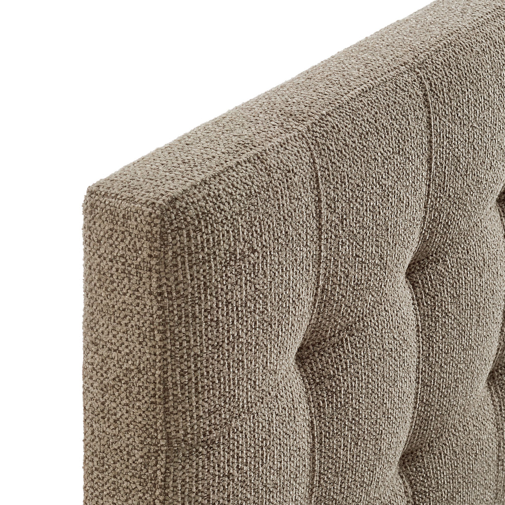 Lily Upholstered King Size Headboard - Taupe
