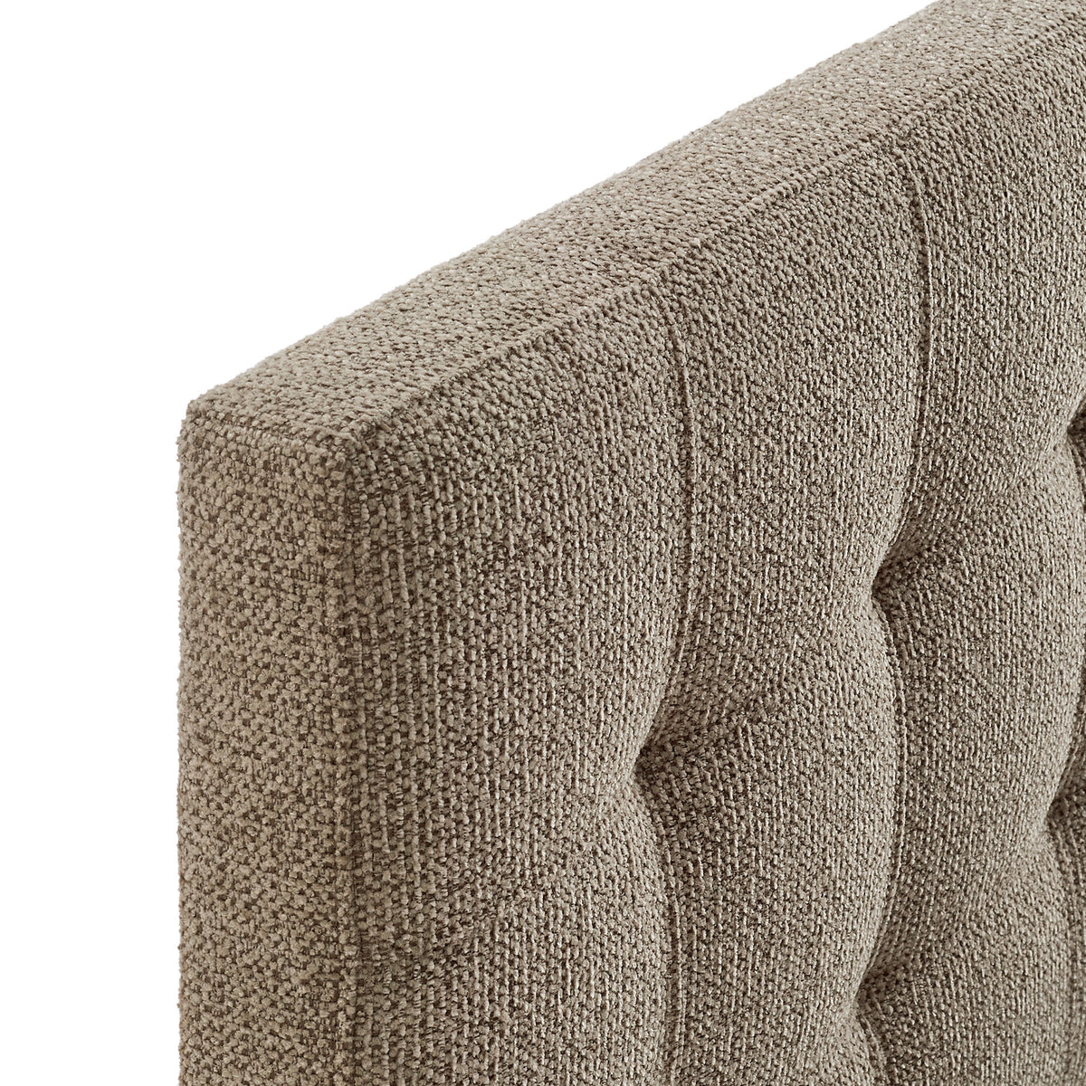 Lily Upholstered King Size Headboard - Taupe