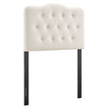 Annabel Stain-Resistant Performance Velvet Twin Headboard - Alabaster