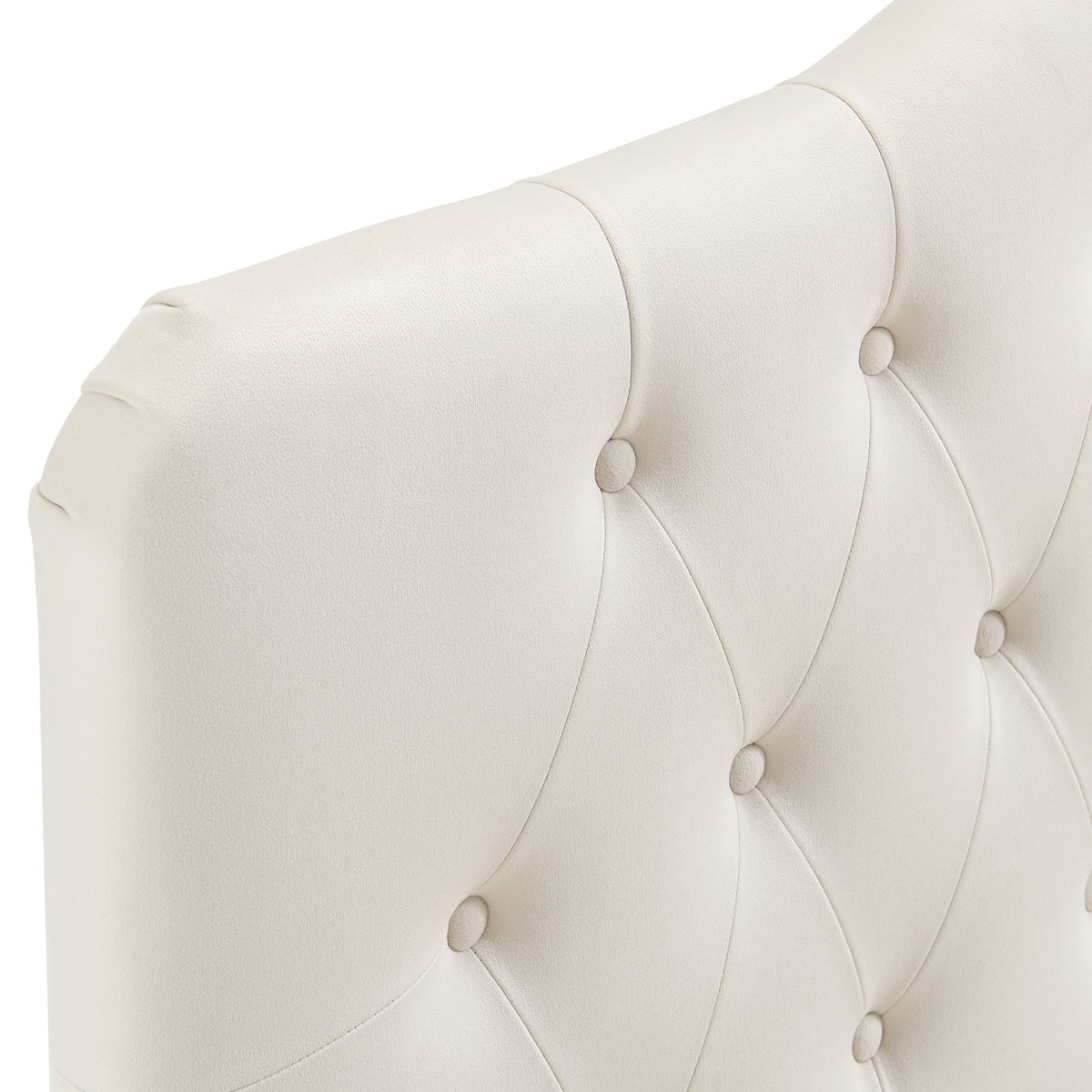 Annabel Stain-Resistant Performance Velvet Twin Headboard - Alabaster