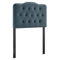 Annabel Stain-Resistant Performance Velvet Twin Headboard - Cadet Blue