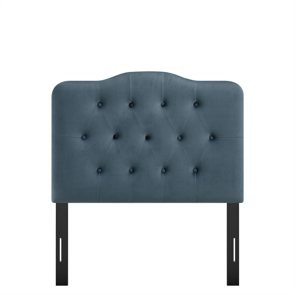 Annabel Stain-Resistant Performance Velvet Twin Headboard - Cadet Blue