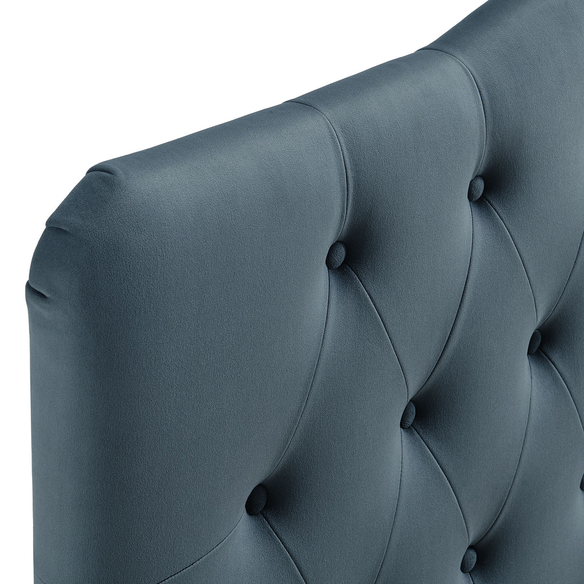 Annabel Stain-Resistant Performance Velvet Twin Headboard - Cadet Blue