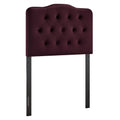 Annabel Stain-Resistant Performance Velvet Twin Headboard - Mulberry