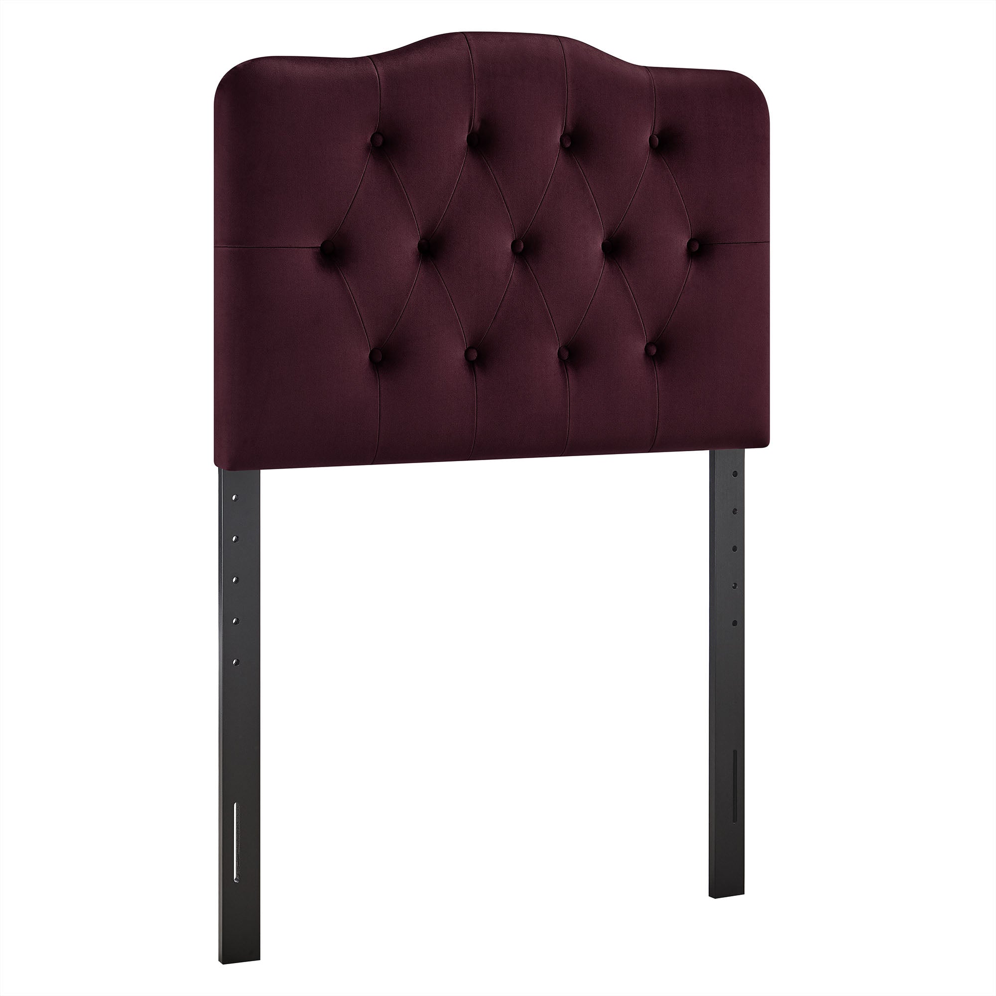 Annabel Stain-Resistant Performance Velvet Twin Headboard - Mulberry