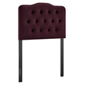 Annabel Stain-Resistant Performance Velvet Headboard - Mulberry — Mulberry Twin