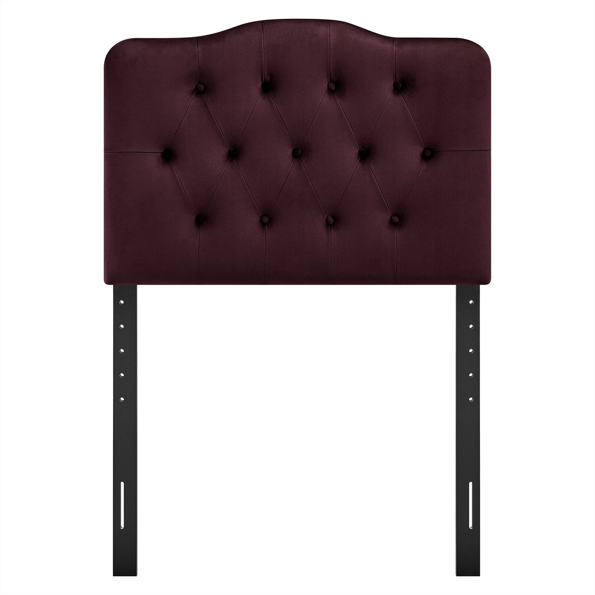Annabel Stain-Resistant Performance Velvet Twin Headboard - Mulberry