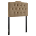 Annabel Stain-Resistant Performance Velvet Twin Headboard - Taupe