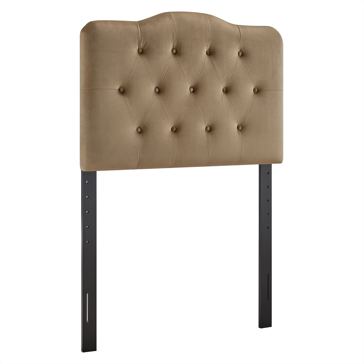 Annabel Stain-Resistant Performance Velvet Twin Headboard - Taupe