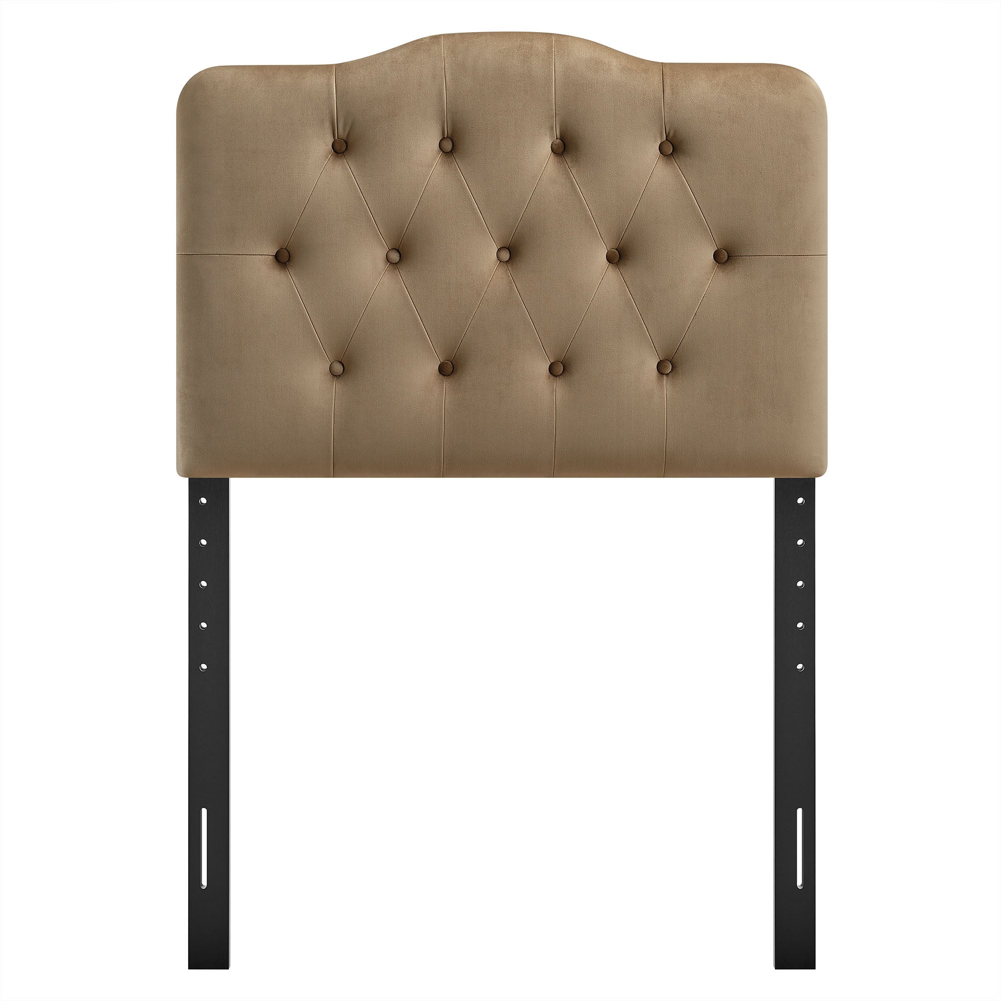 Annabel Stain-Resistant Performance Velvet Twin Headboard - Taupe