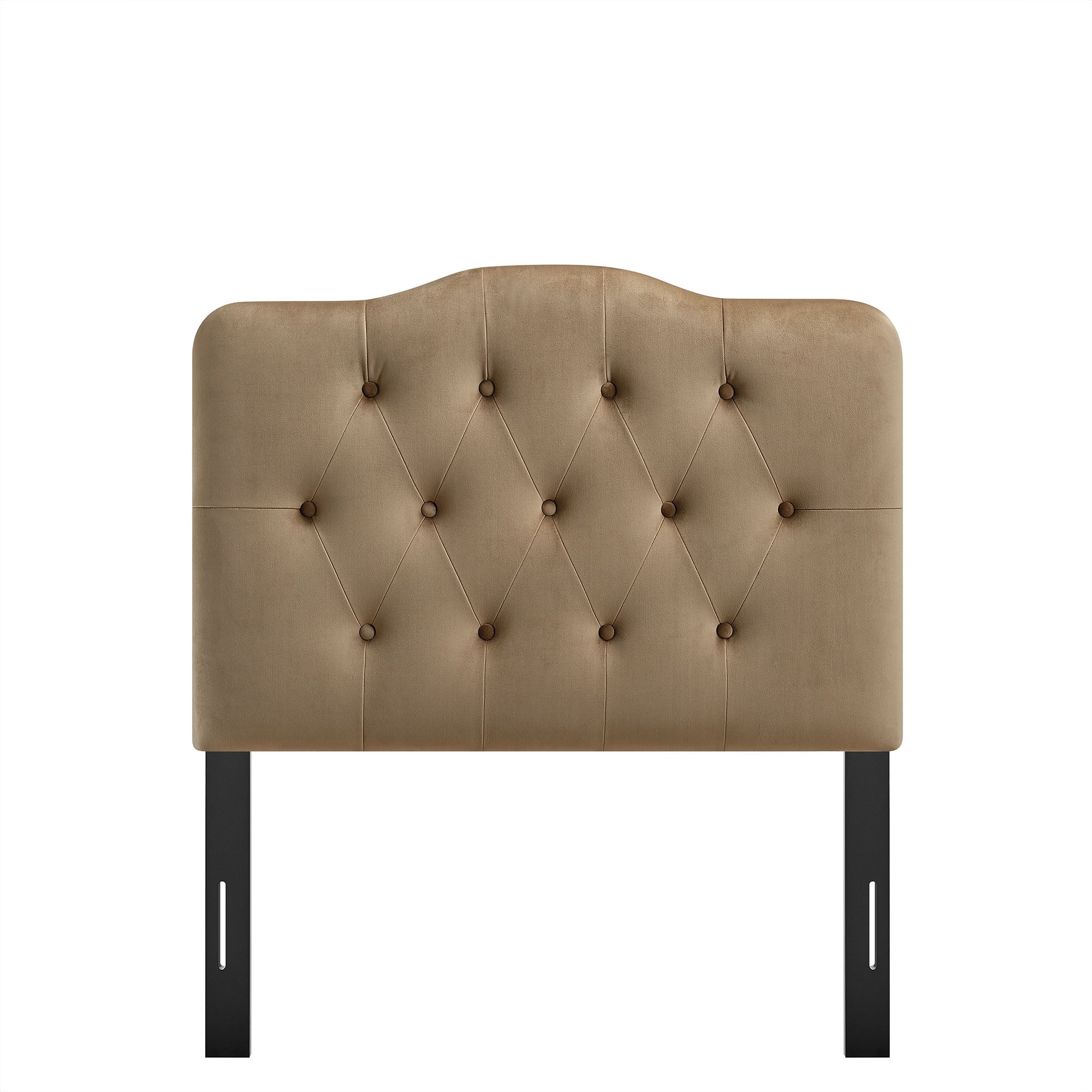 Annabel Stain-Resistant Performance Velvet Twin Headboard - Taupe