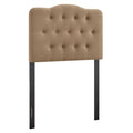 Annabel Premium Linen Blend Twin Headboard - Almond