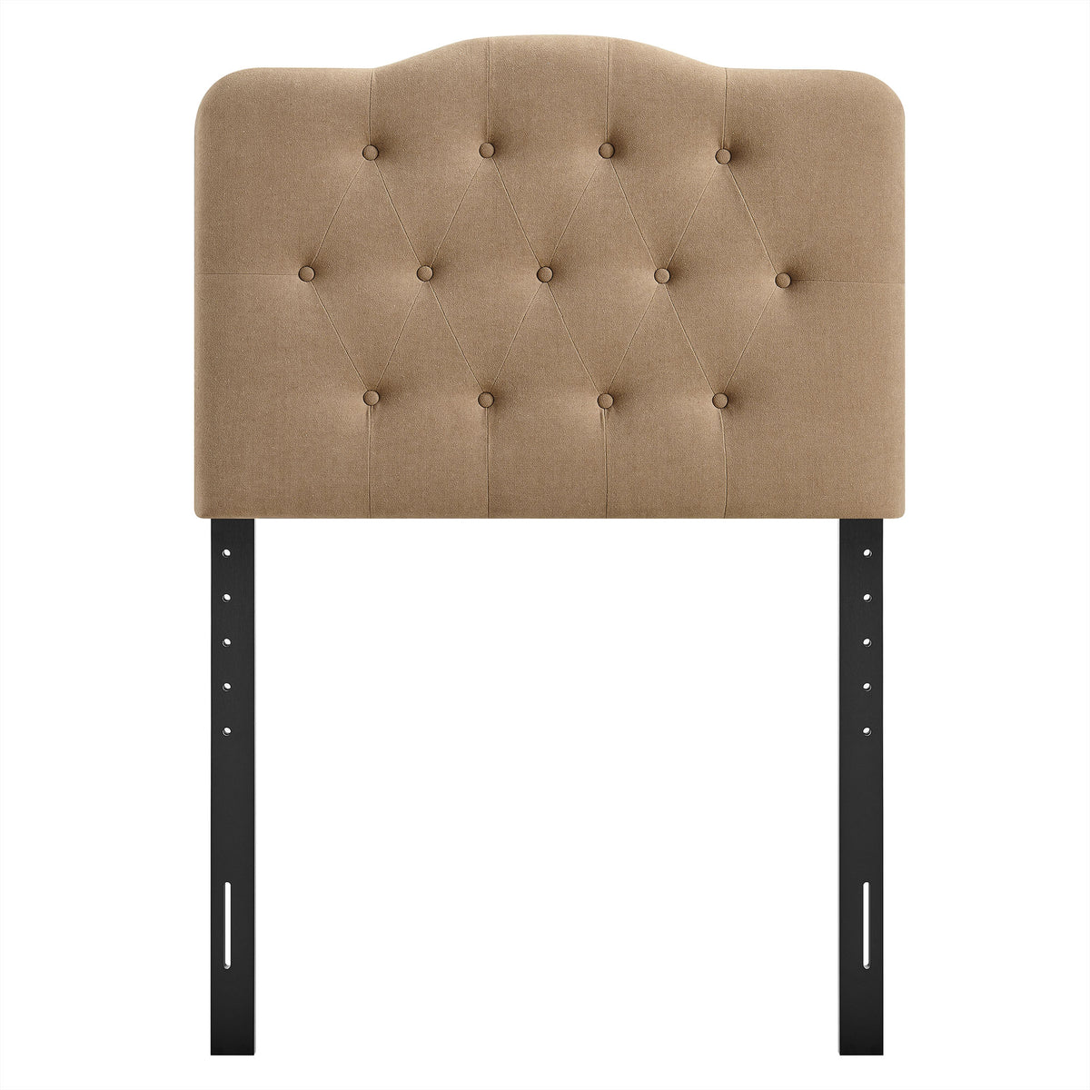 Annabel Premium Linen Blend Twin Headboard - Almond