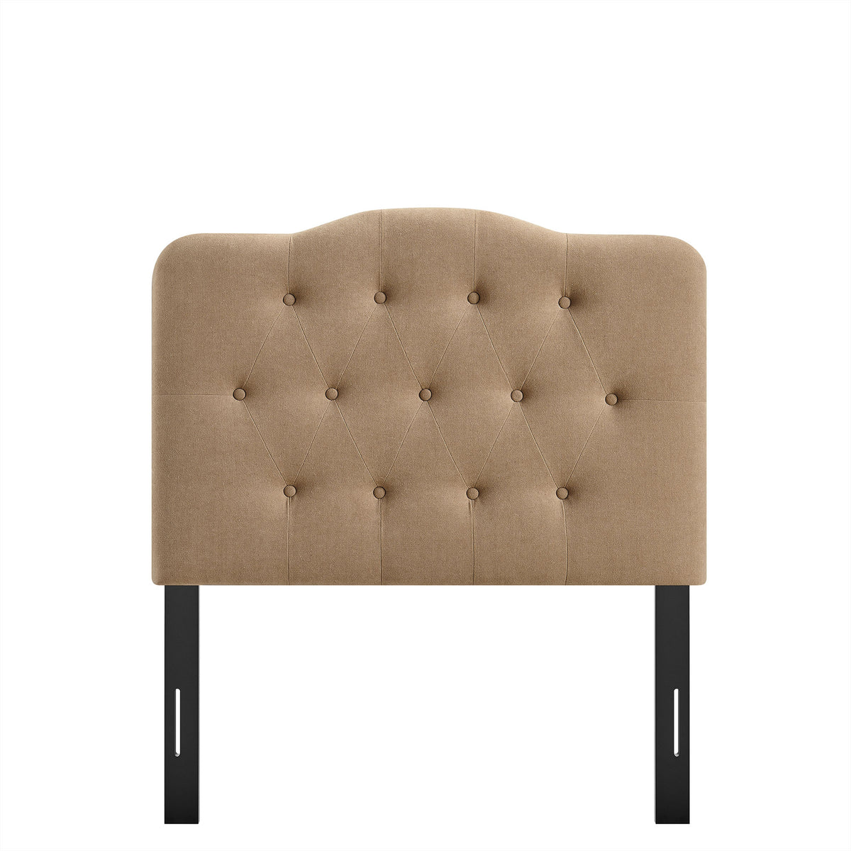 Annabel Premium Linen Blend Twin Headboard - Almond