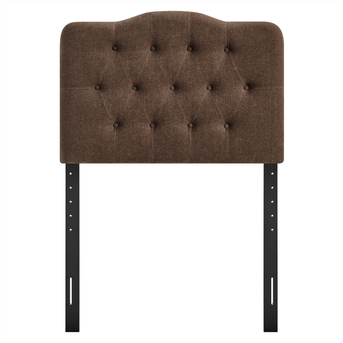 Annabel Premium Linen Blend Twin Headboard - Cocoa