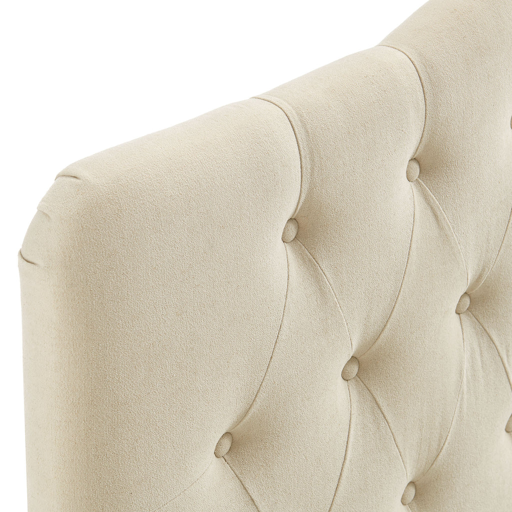 Annabel Premium Linen Blend Twin Headboard