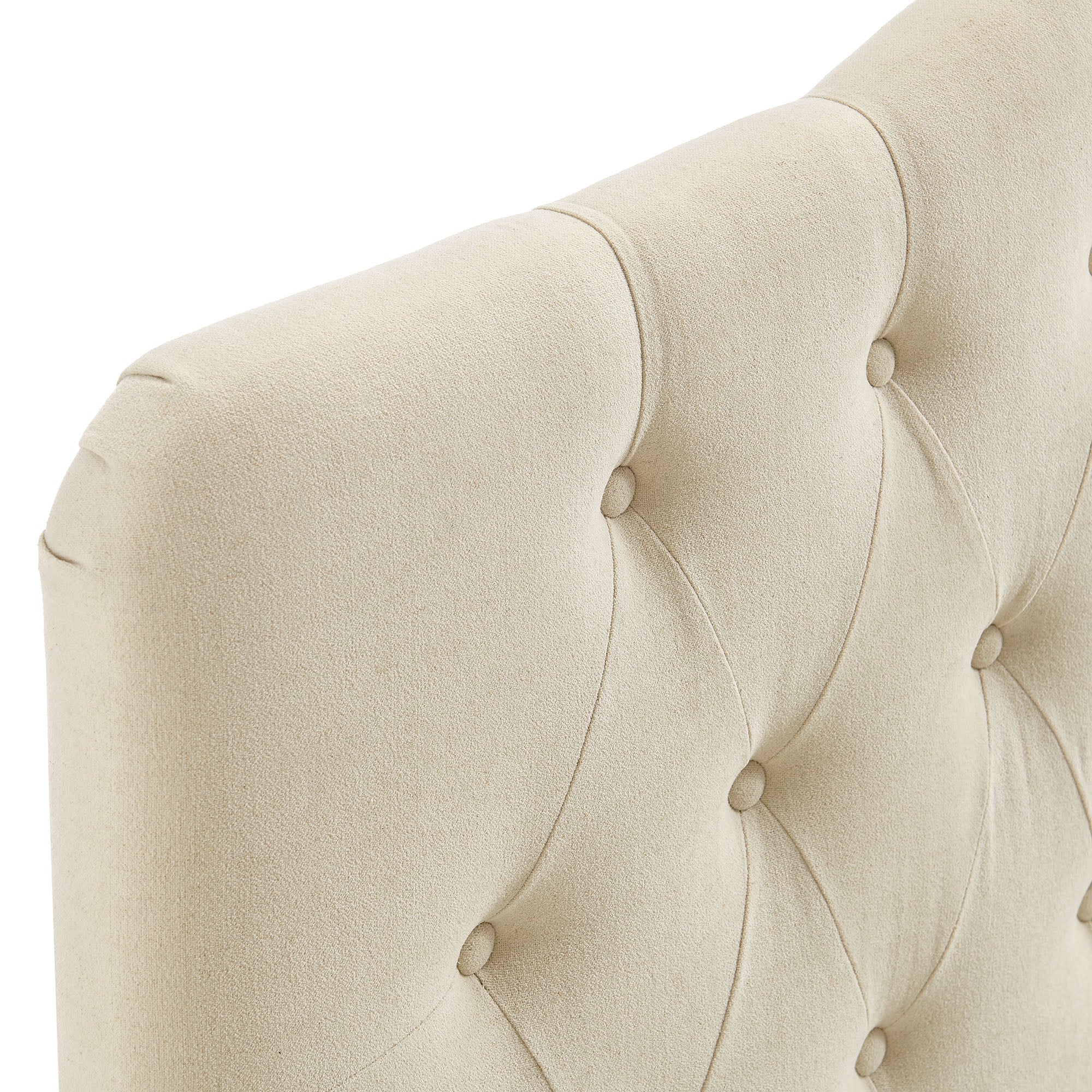 Annabel Premium Linen Blend Twin Headboard