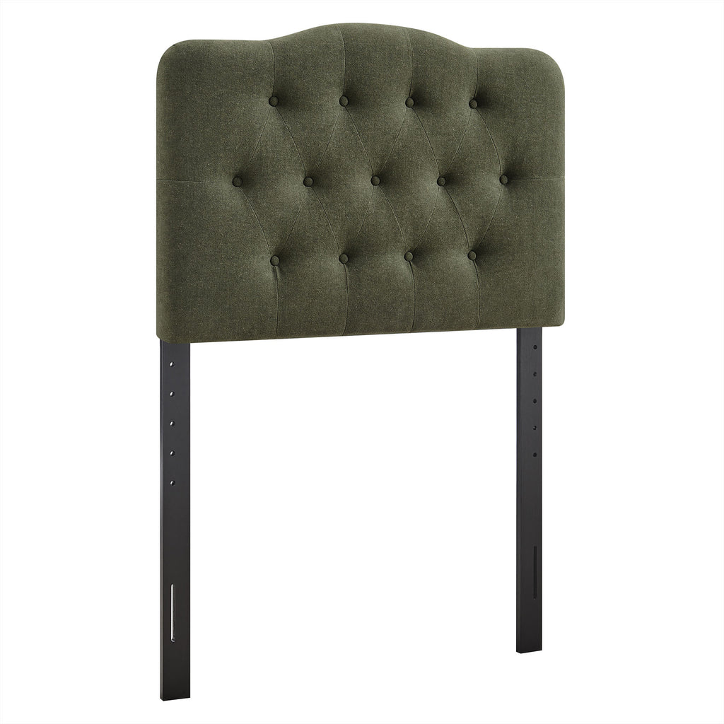 Annabel Premium Linen Blend Twin Headboard - Sage
